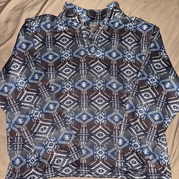 XXL Ariat Western Buttoned Pullover Sweater - Picture 1 of 2